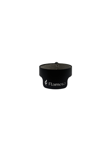 Glasrørsholder med logo | Flare & Lumina pellet-terrassevarmere | Flamesa®