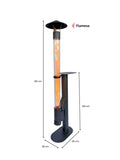 terrassevarmer med bord – Flamesa Lumina i haven