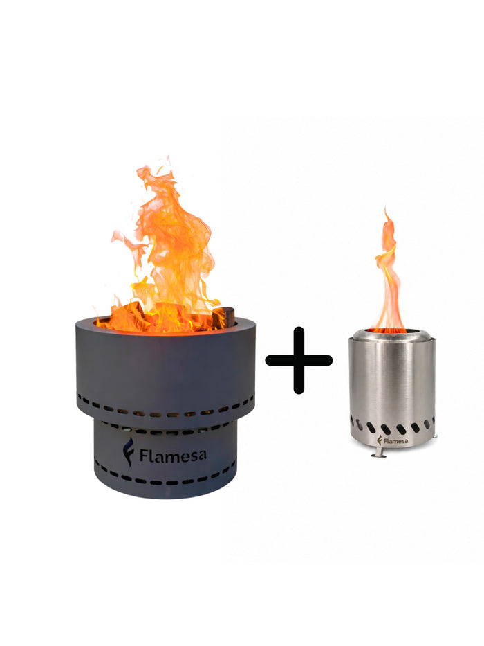 Flamesa® Flame – Bålkurv til træpiller til udendørs brug