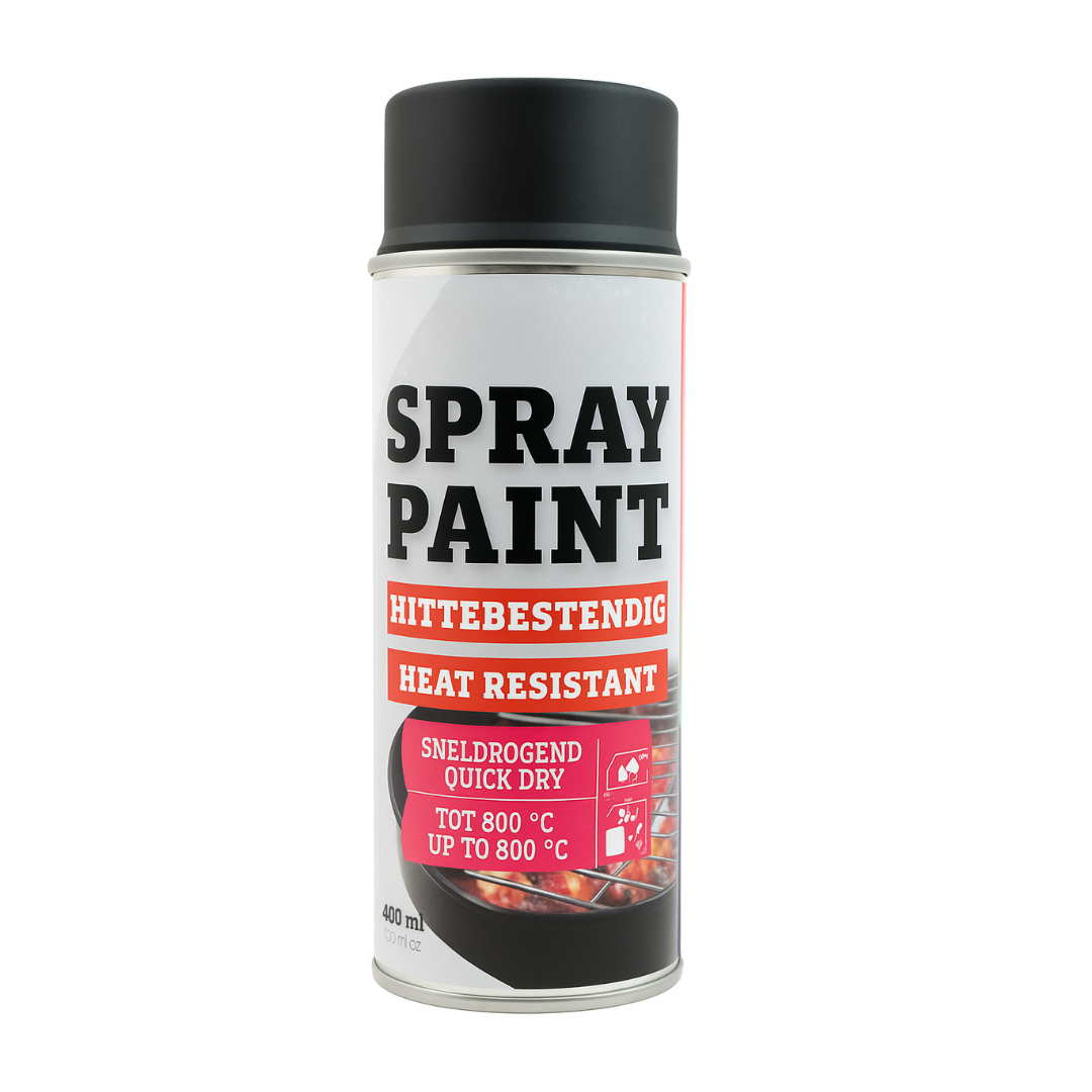 Varmebestandig spraymaling – Sort (400 ml)