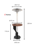 pilleovn terrasse design – Flamesa Solaro i haven